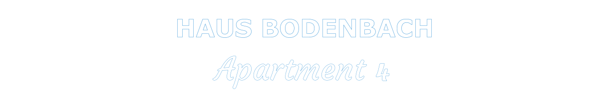 HAUS BODENBACH     Apartment 4